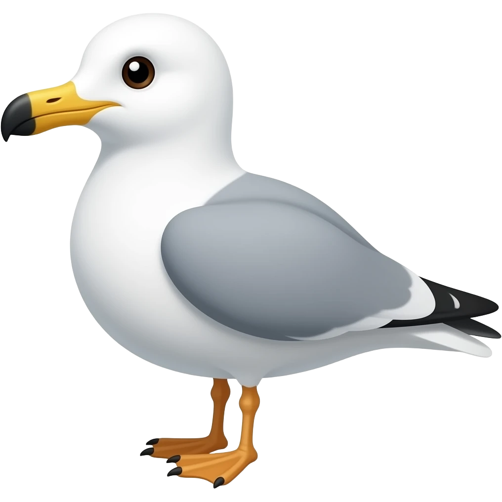 Cartoon seagull emoji