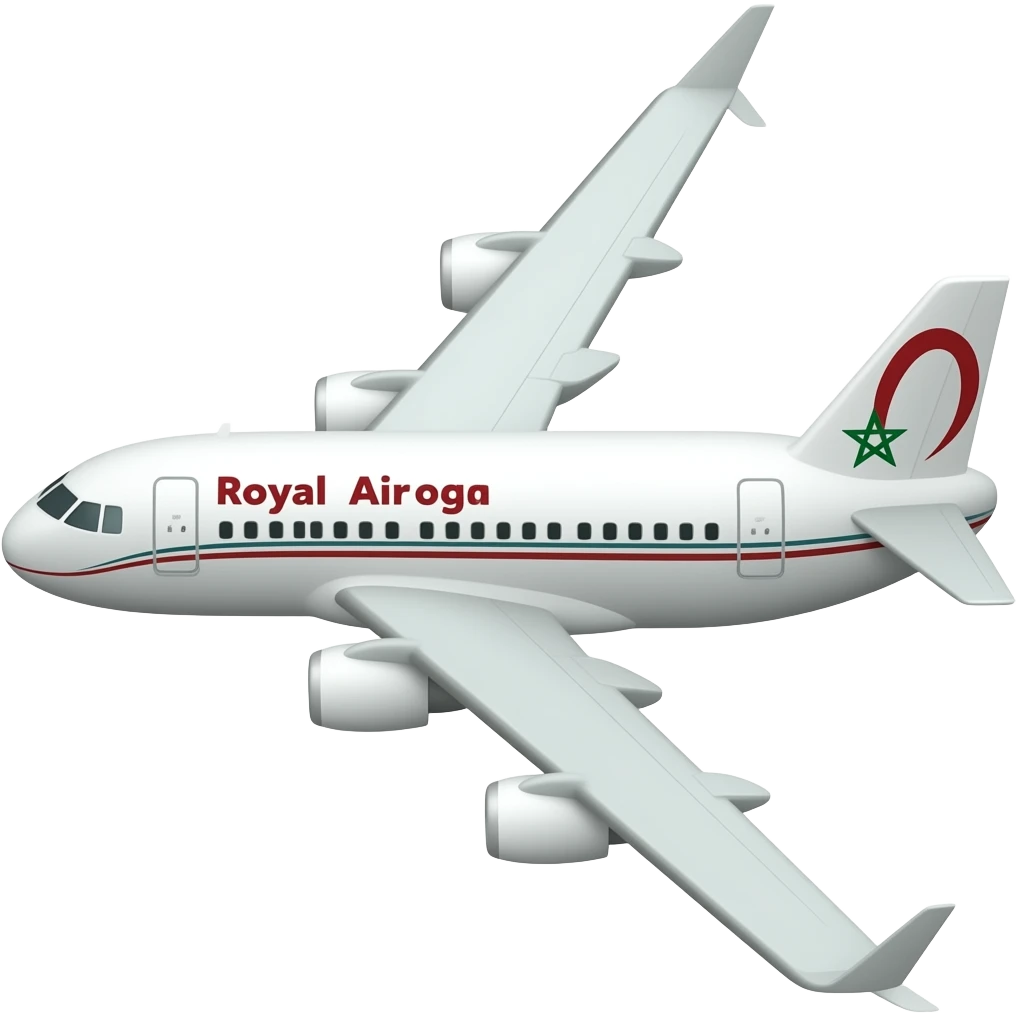 Plane royal air maroc emoji