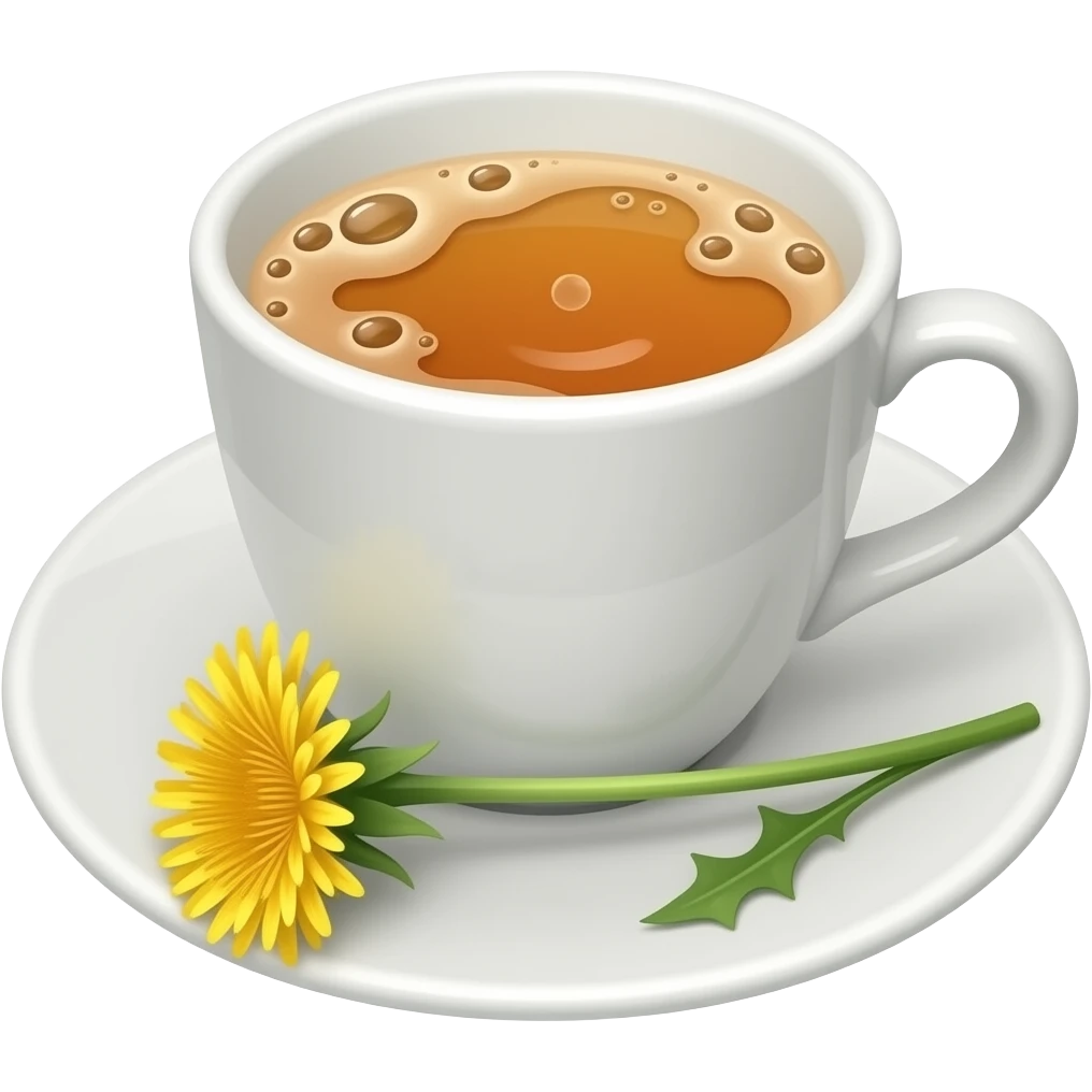 cup of dandylion tea emoji