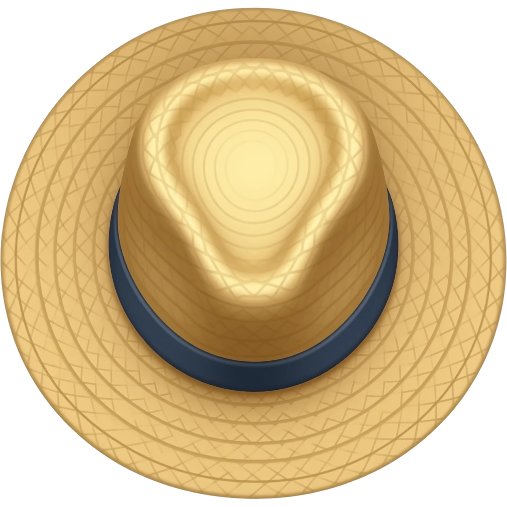 Sombrero de paja emoji
