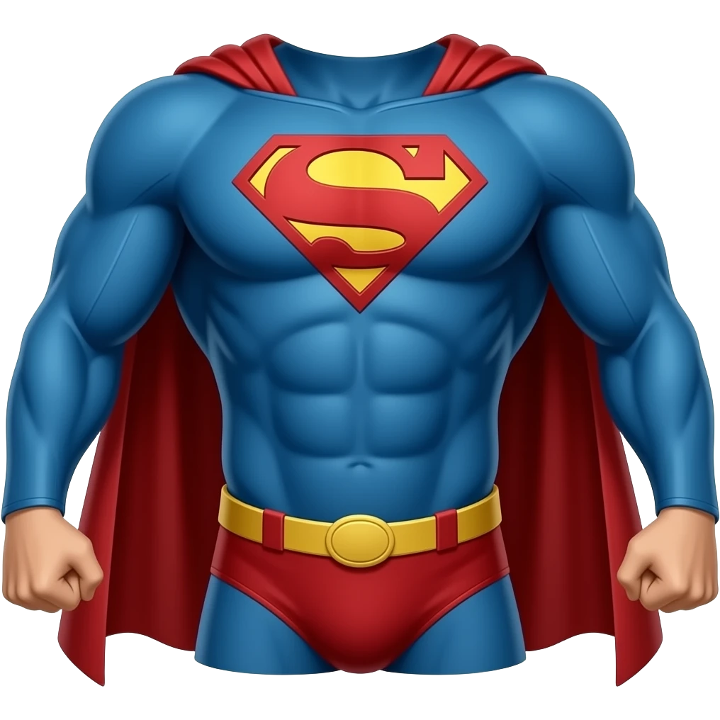 SIMILAR SUPERMAN COSTUME ONLY emoji