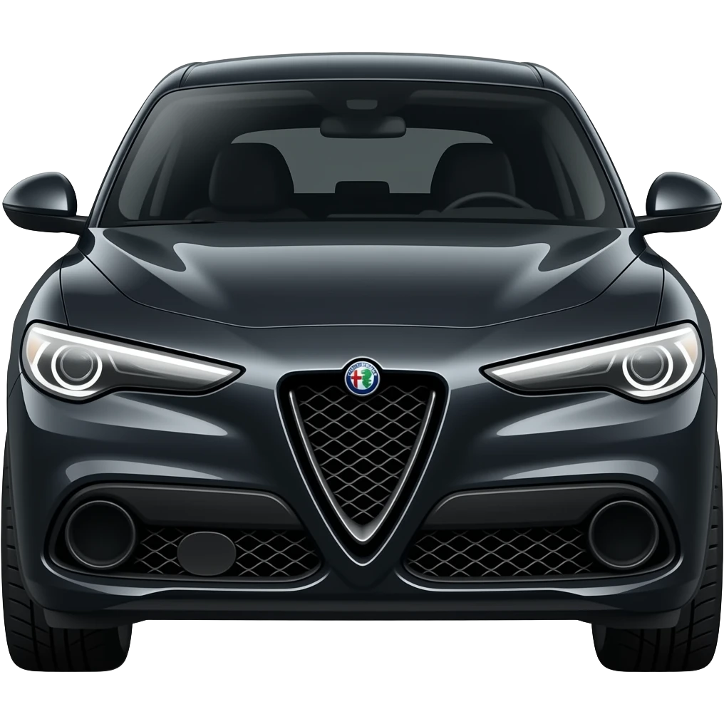 Alfa Romeo Stelvio Quadrifoglio black emoji