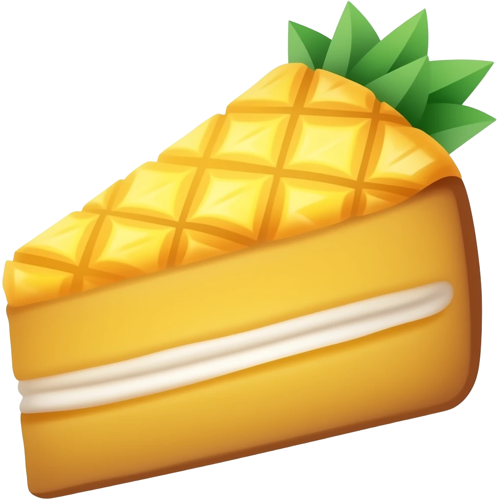 Pineapple cake emoji