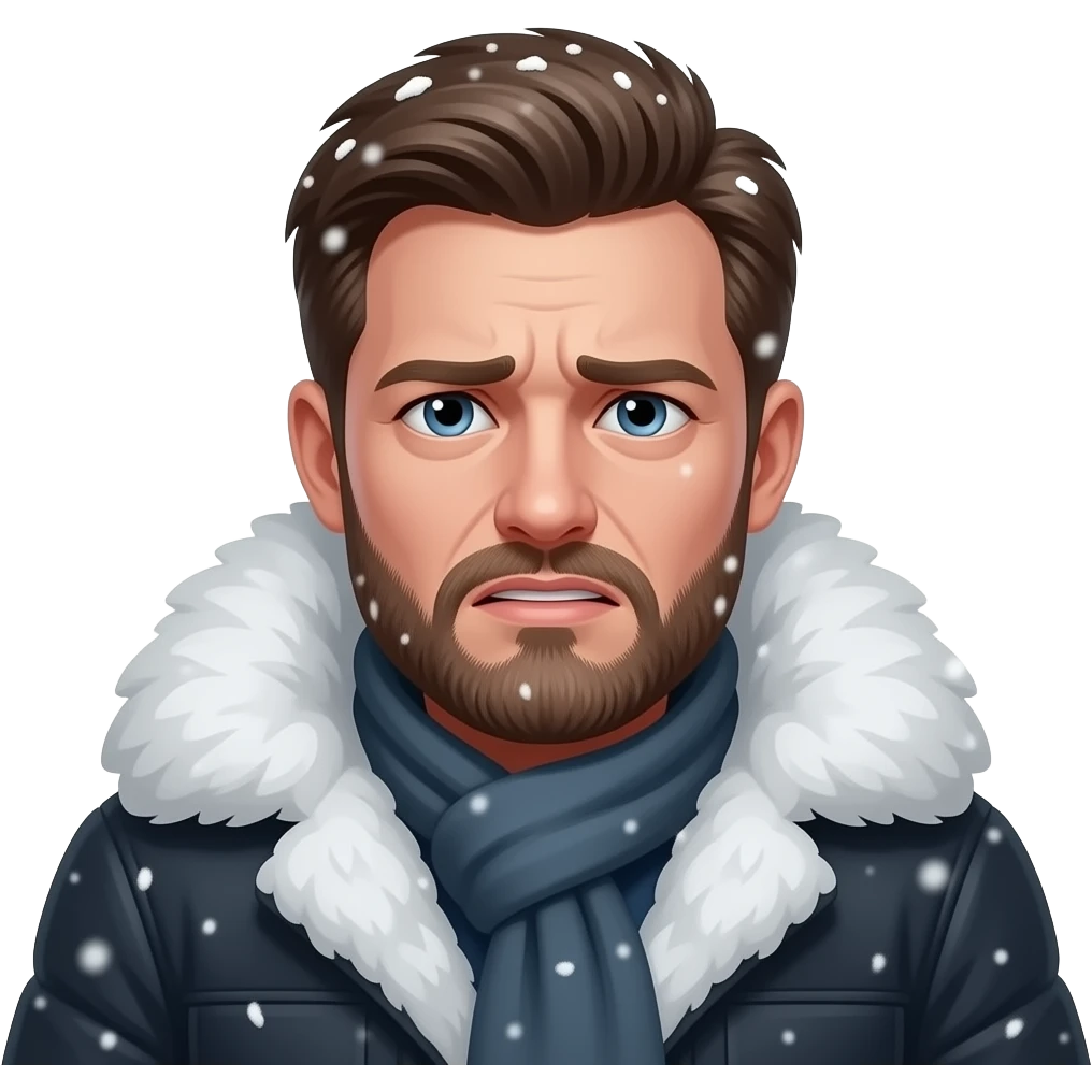 Man freezing emoji