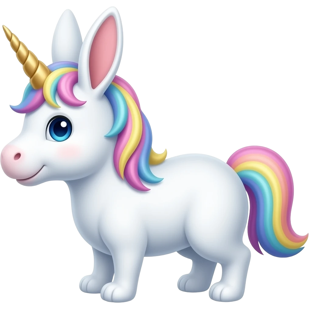 Bunny unicorn emoji