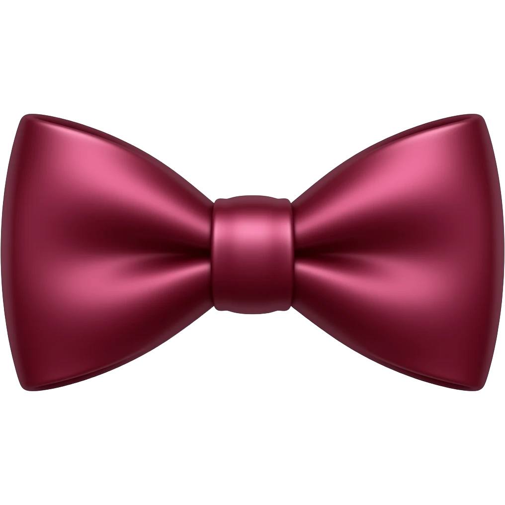 پاپیون زرشکی شاین دار emoji