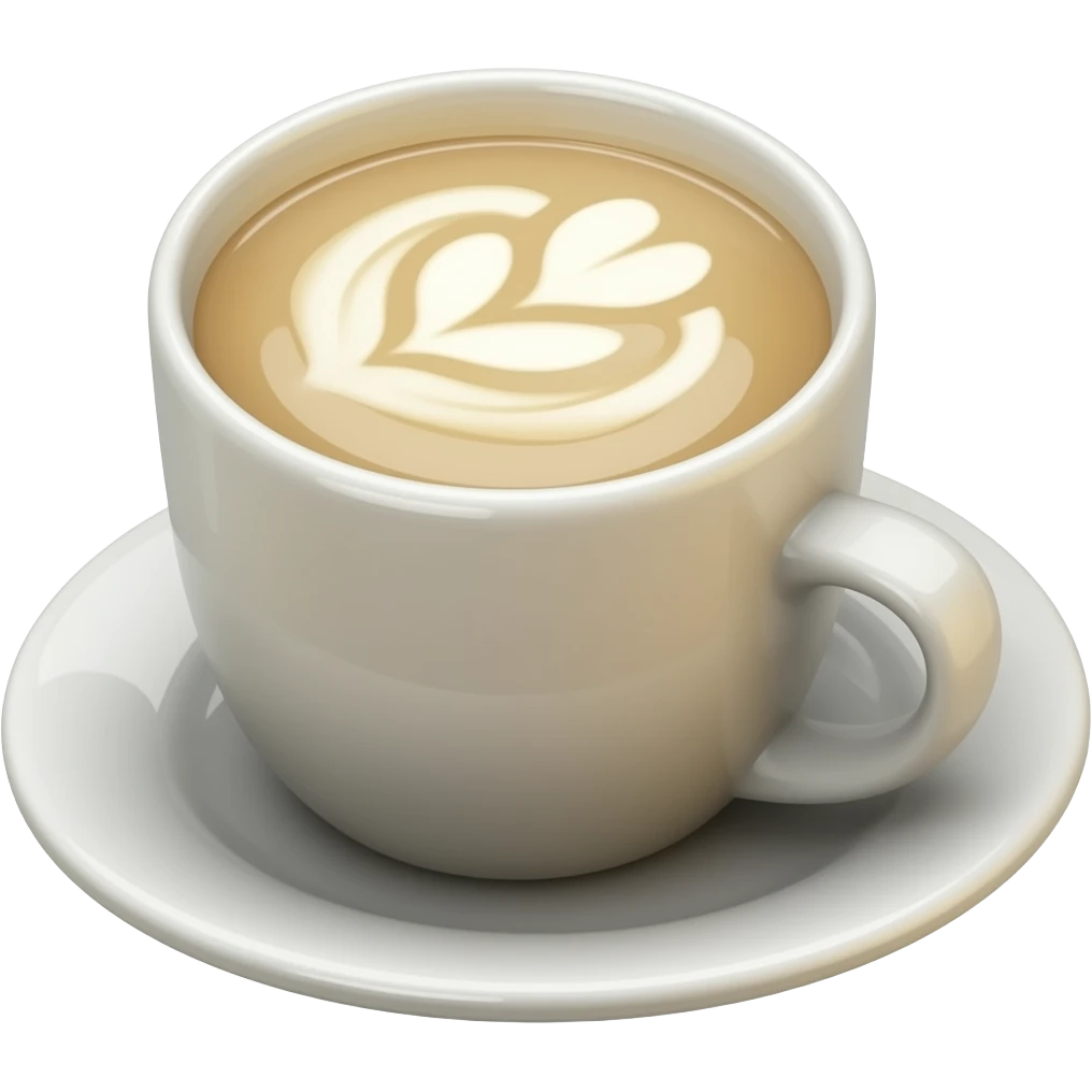 ice cafe latte without ice and no whipcream emoji