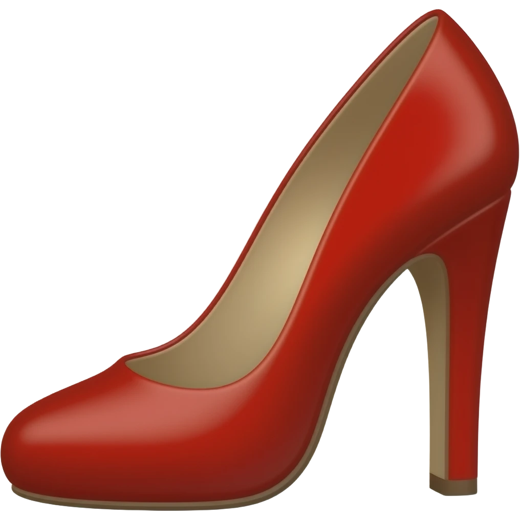 a red heel emoji