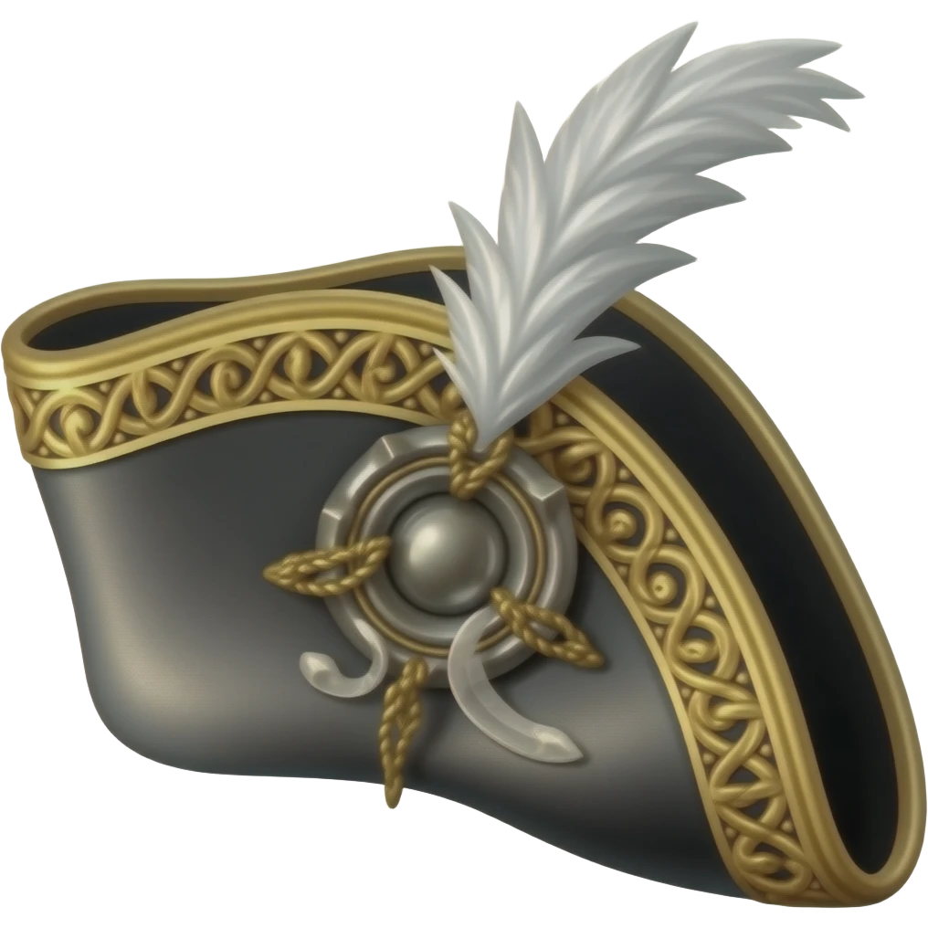 Baroque tricorne hat emoji