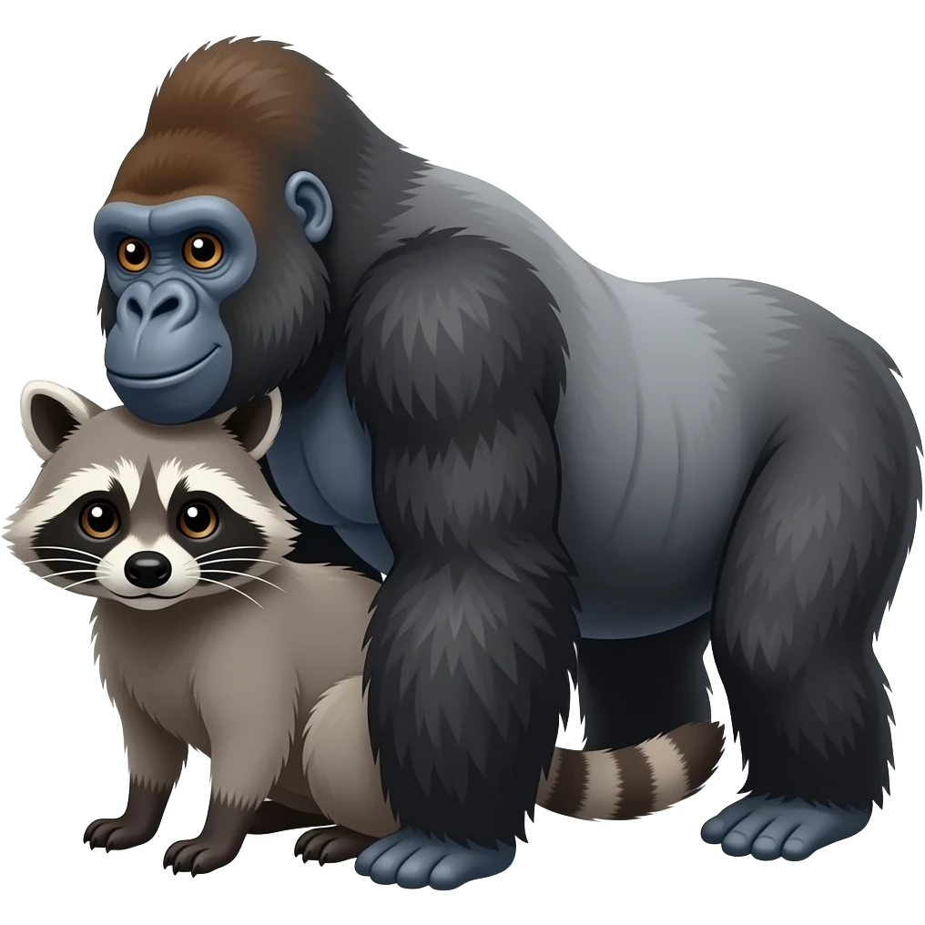 🦝🦍 emoji