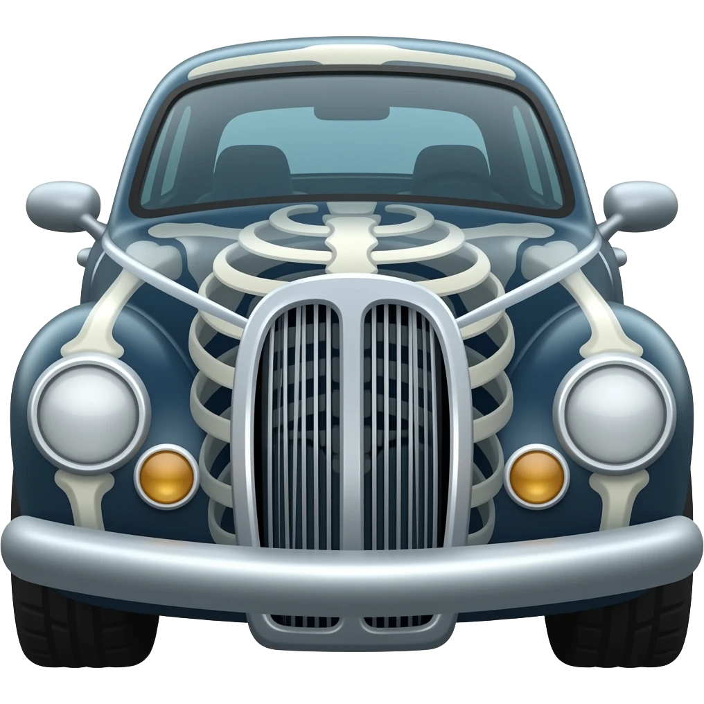 Skeleton car emoji
