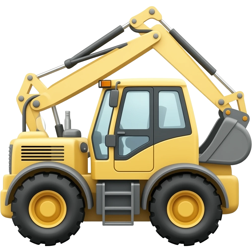 backhoe loader emojisi emoji