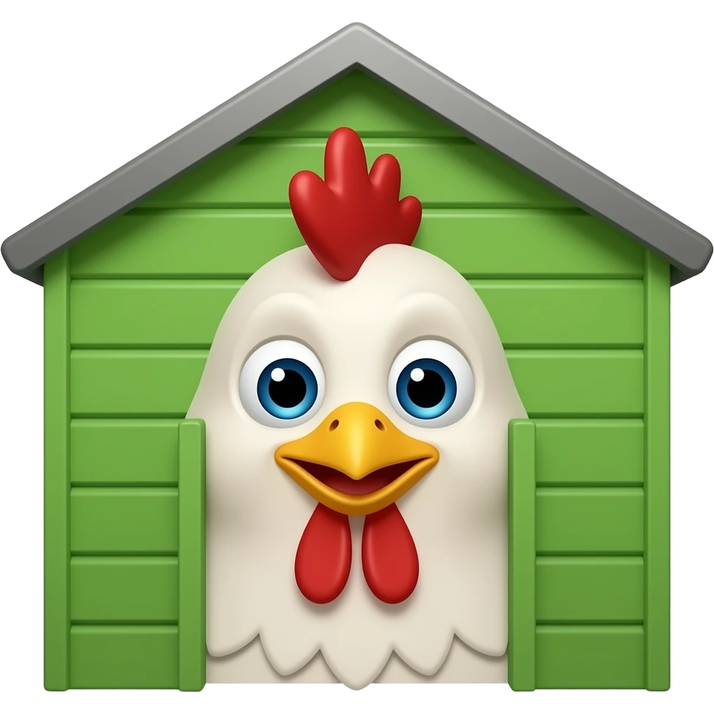 Смайлик в зелёном кокошнике emoji
