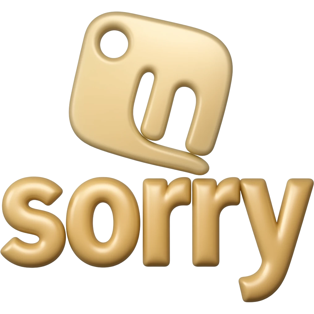 Sorry - 3d emoji