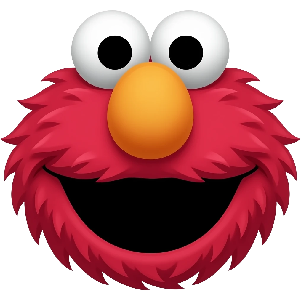 Red Elmo emoji
