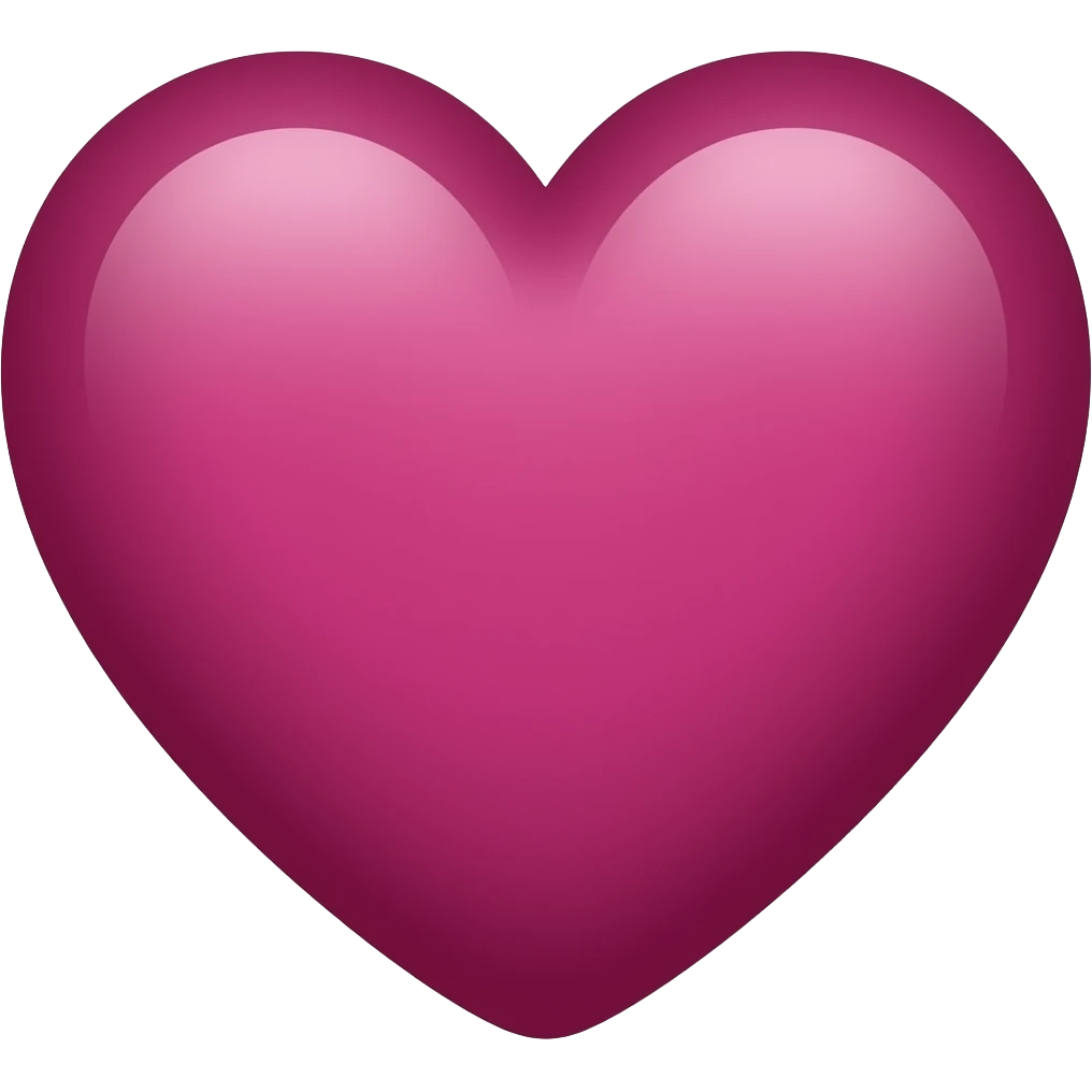 Сердце цвета плюки emoji
