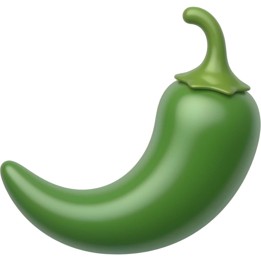 Green chilly emoji
