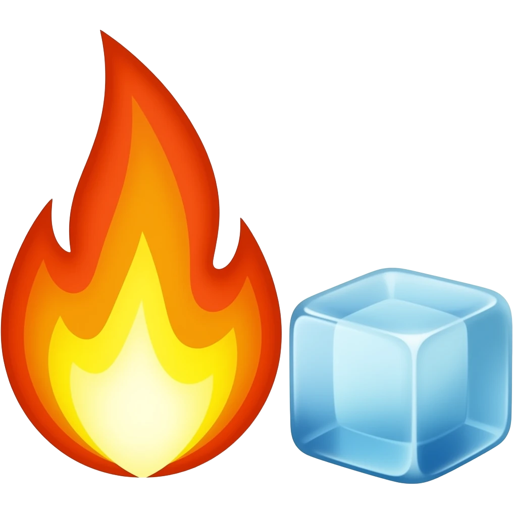 fire and ice emoji | AI Emoji Generator