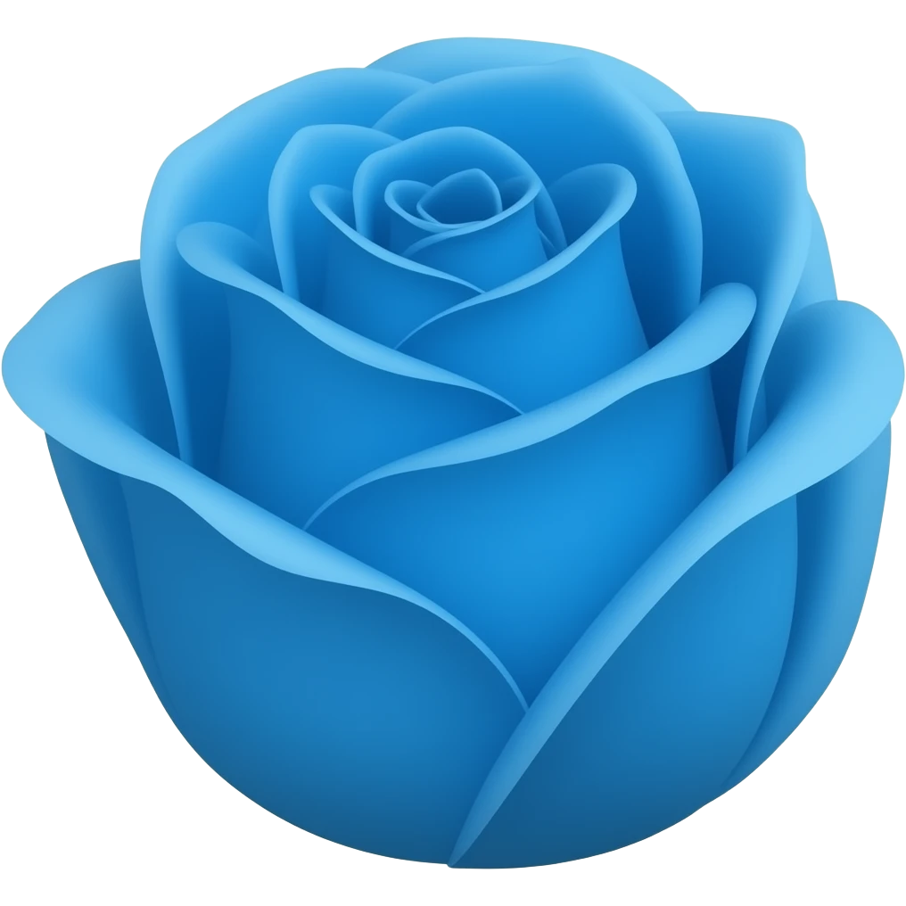 Blue rose emoji