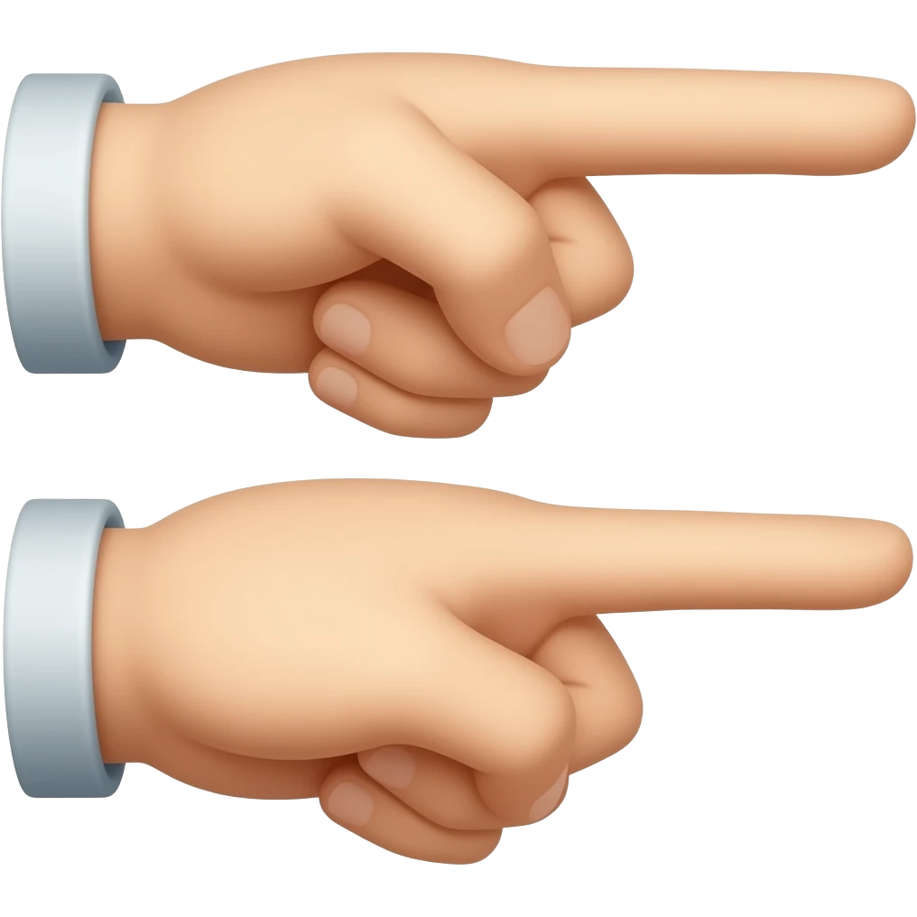 manos señalando emoji