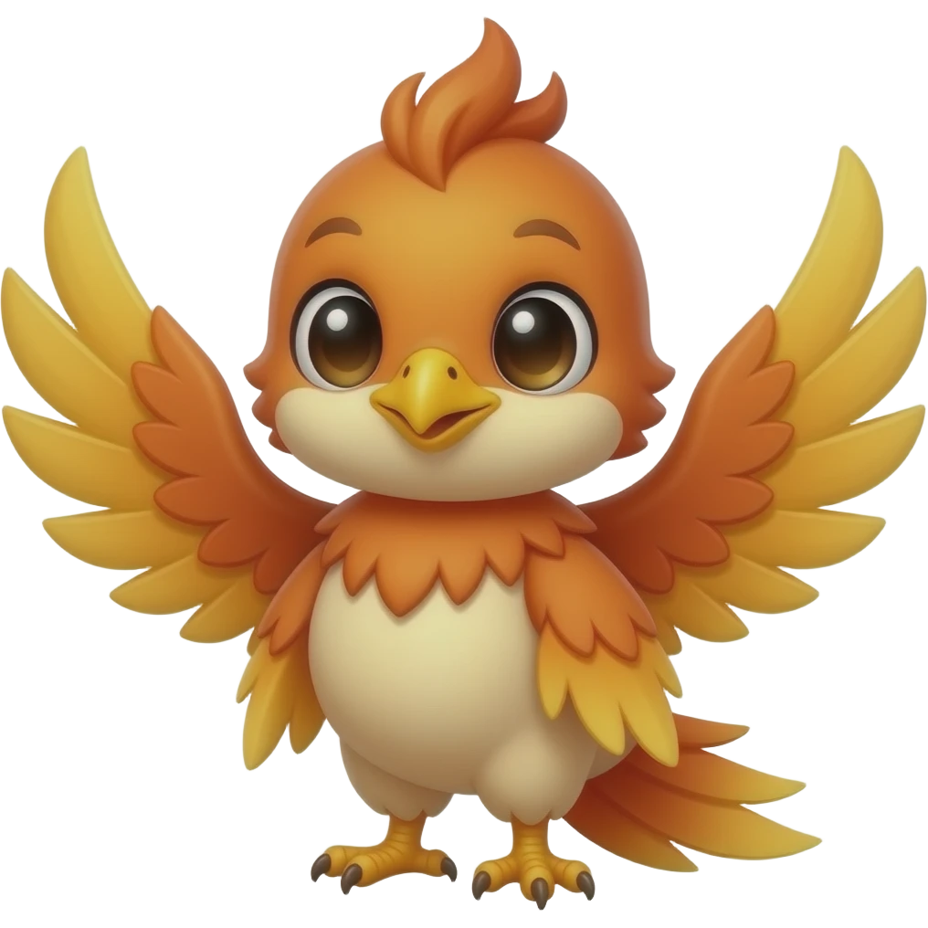phoenix bird chibi emoji