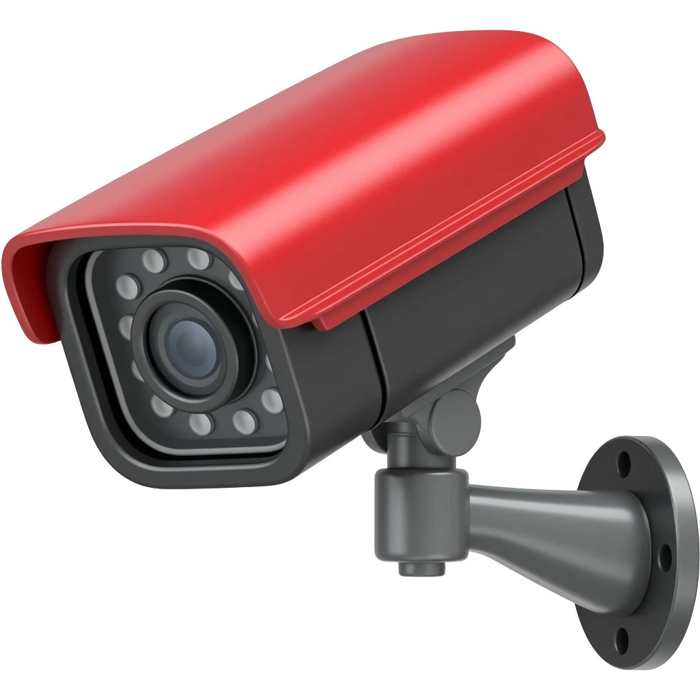 CCTV red and black emoji