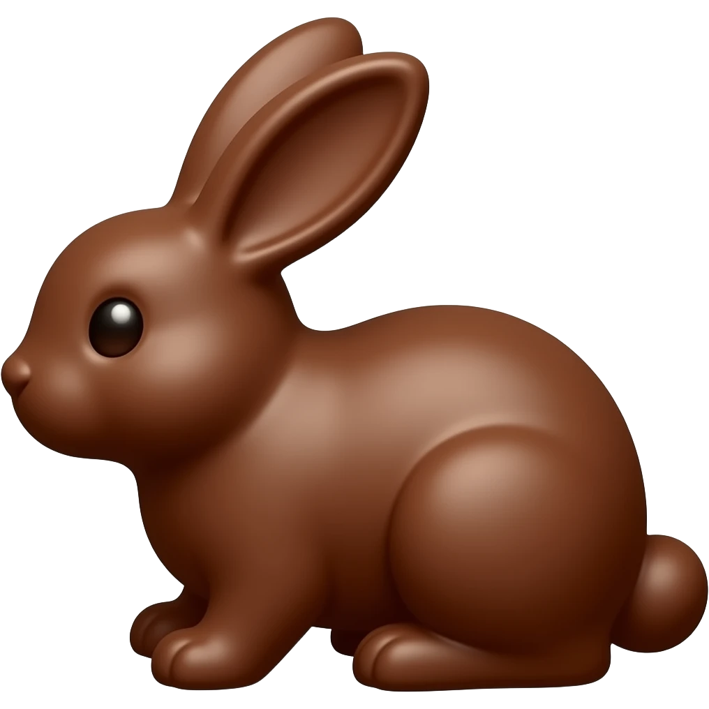 chocolate easter bunn emoji