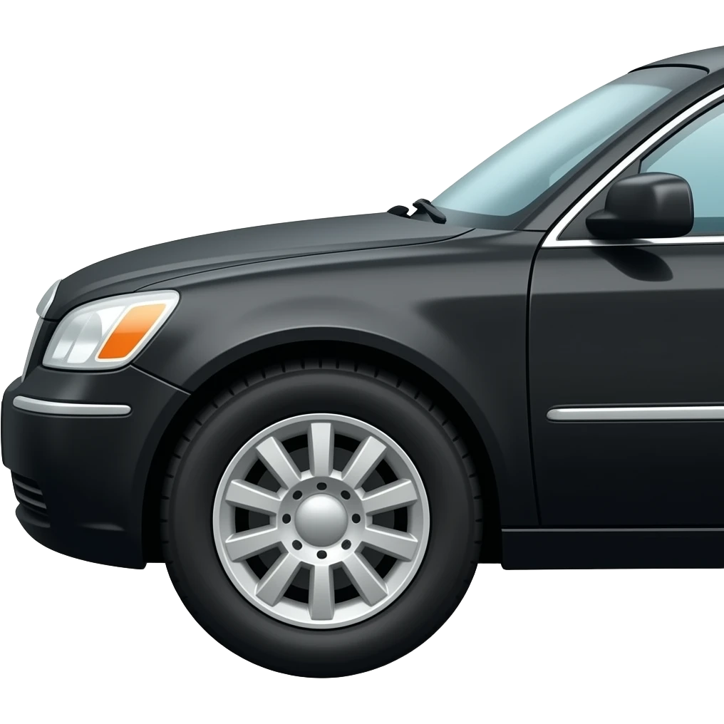 Black Limousine Side emoji