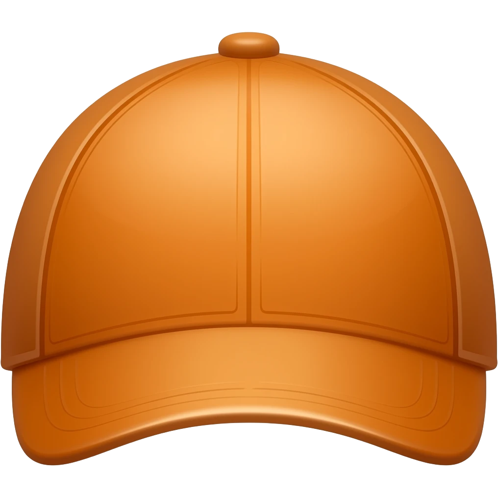 Single orange cap emoji