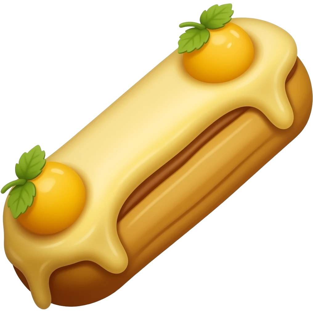 Custard eclair emoji