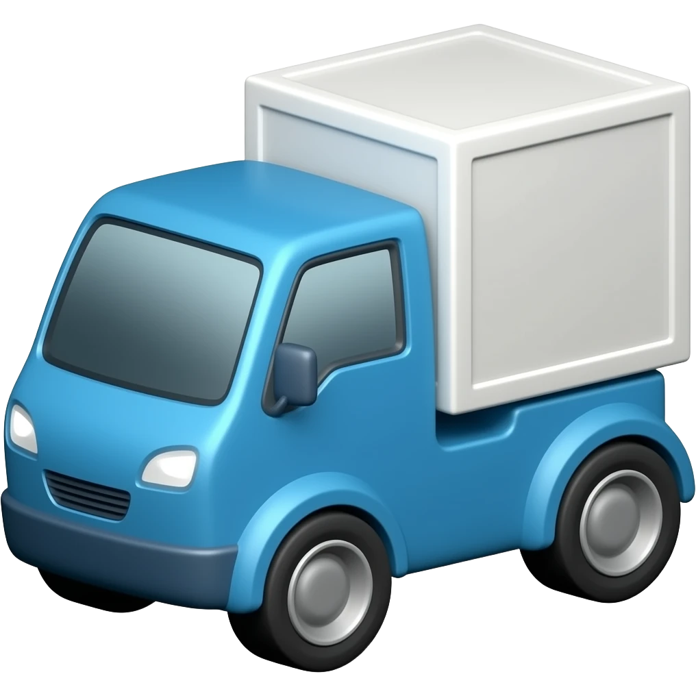 blue delivery robot emoji