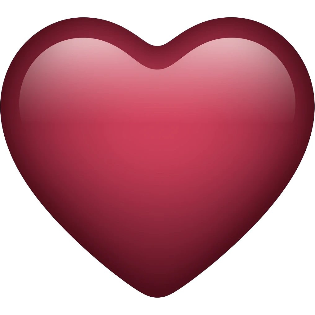 Cuore bordeaux emoji