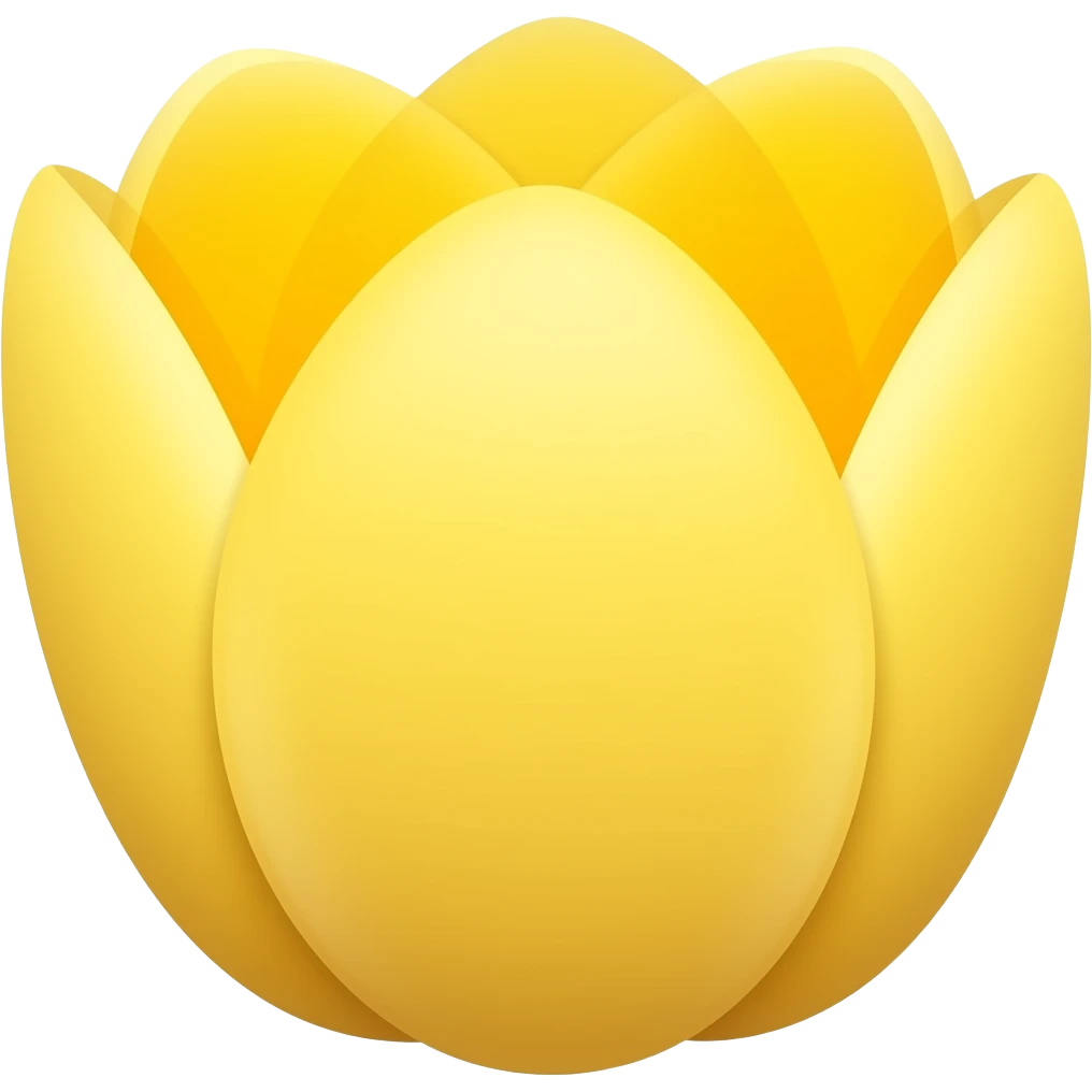 yellow tulip emoji