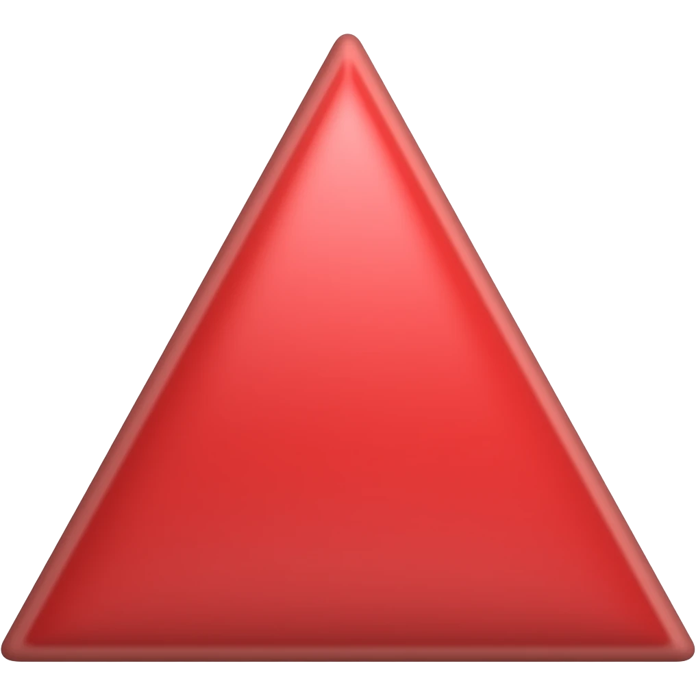 Red Triangle emoji