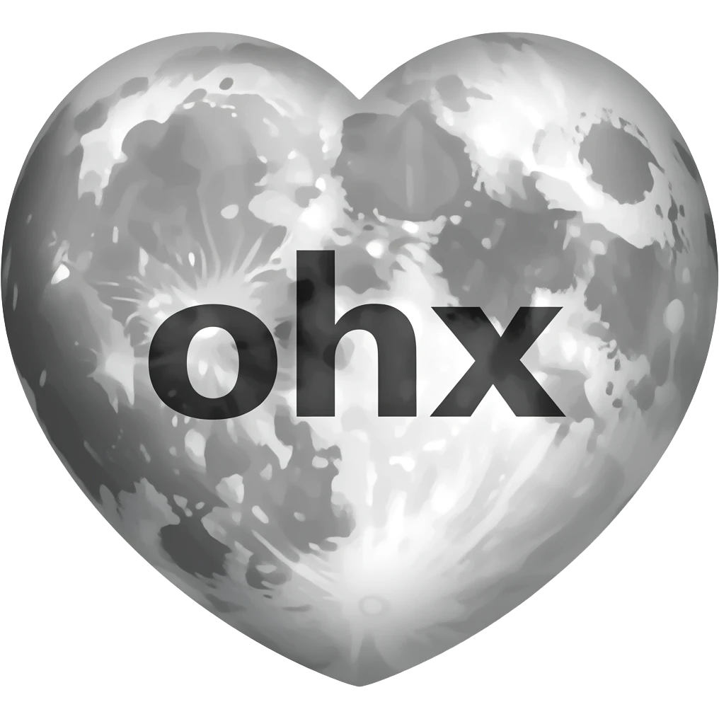 a heart shaped moon with the "repeat" symbol in the middle emoji