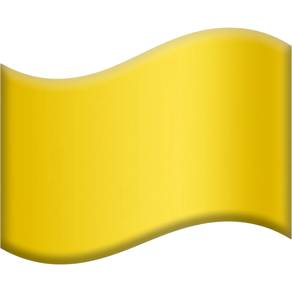 PLAIN YELLOW FLAG EMOJI!! MAKE IT A REGULAR WAVY RECTANGLE, NOT A ...