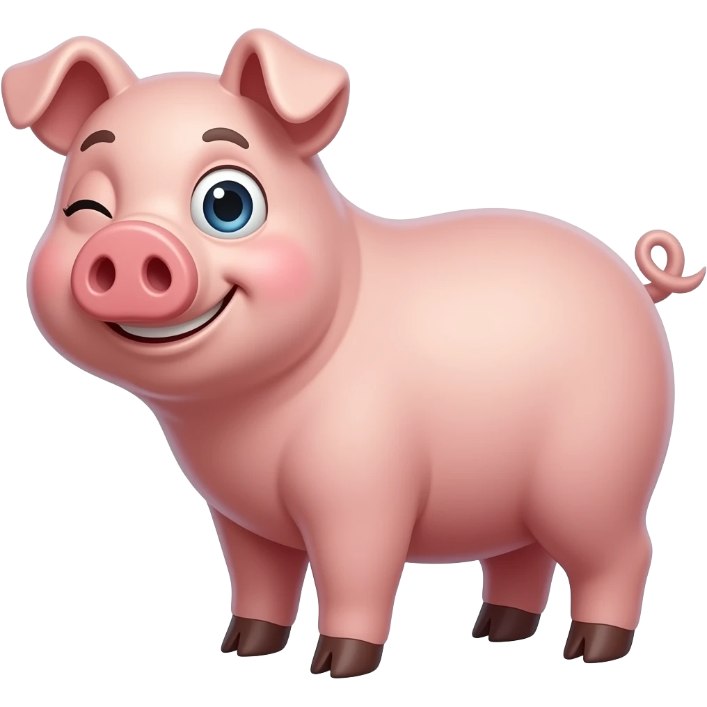 pig rolling eyes emoji