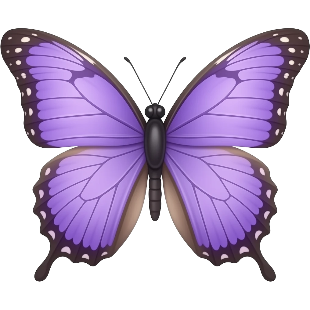 Borboleta lilás emoji