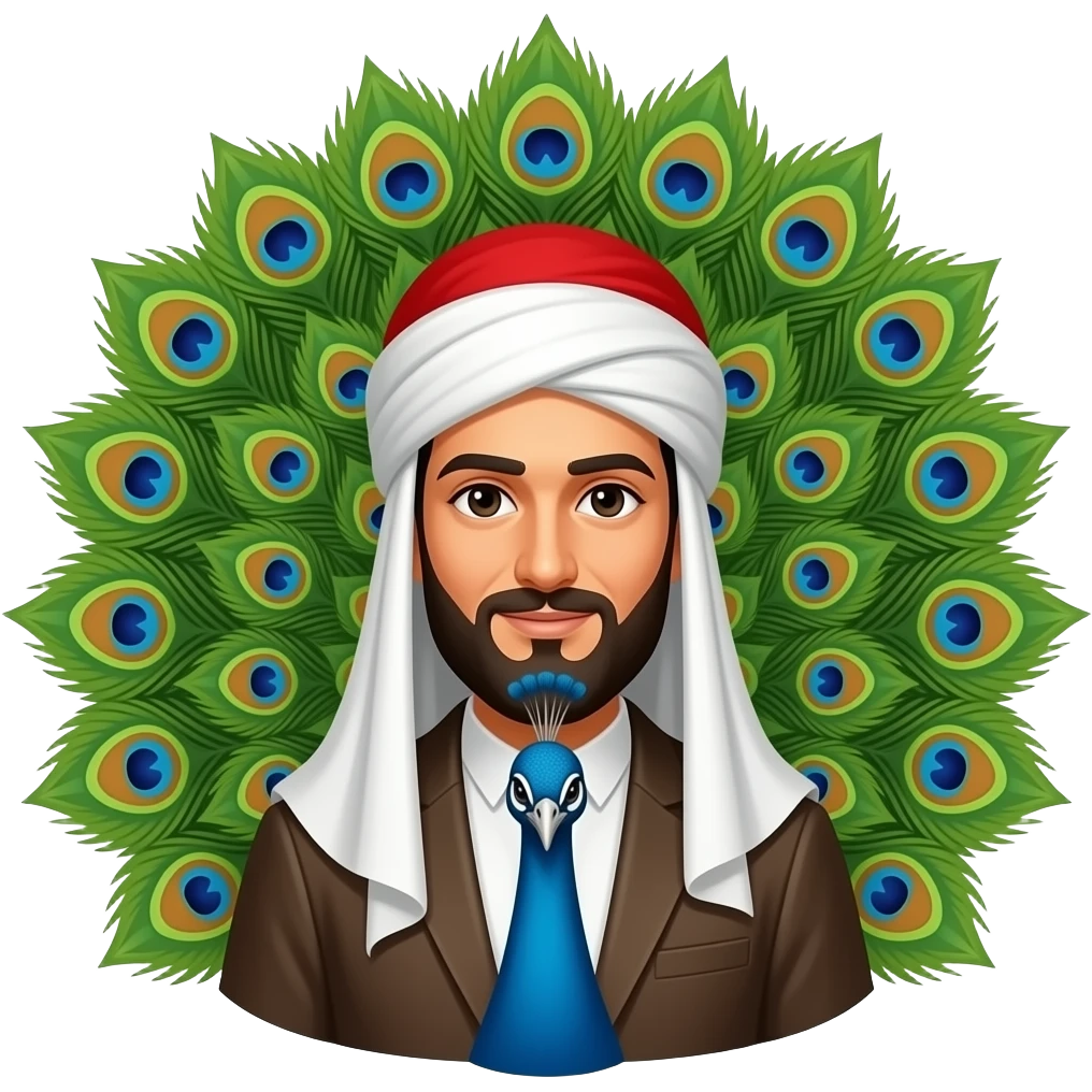 AND MAKE THE YAZIDI BEHIND THE PEACOCK Yezidi emoji