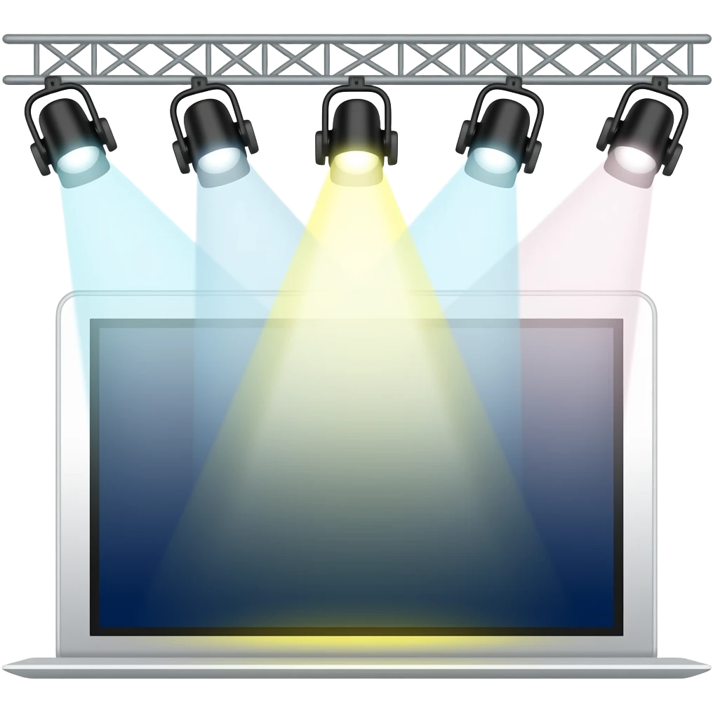 stage lights emoji