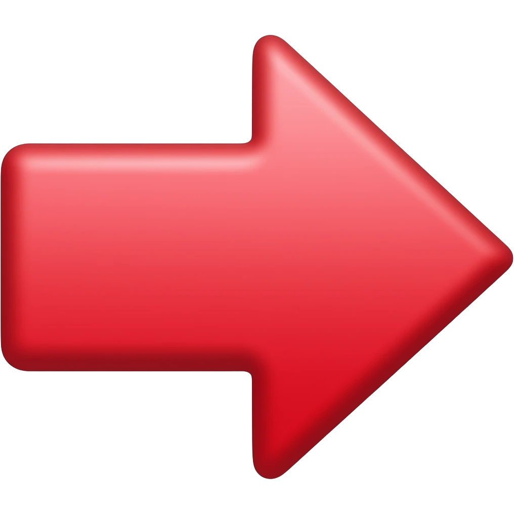 red cute arrow emoji
