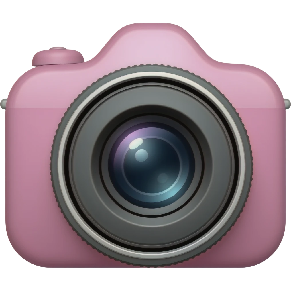 Câmera rosa emoji