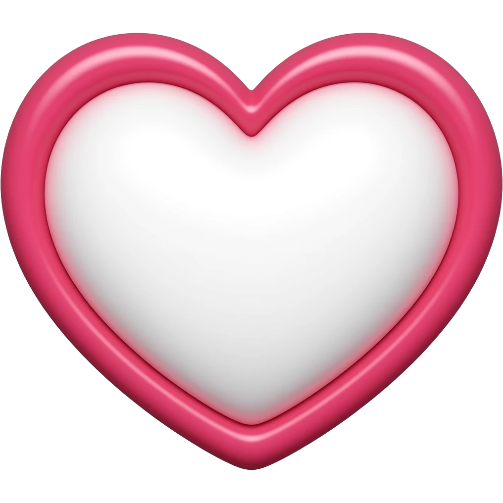 یک قلب توخالی emoji