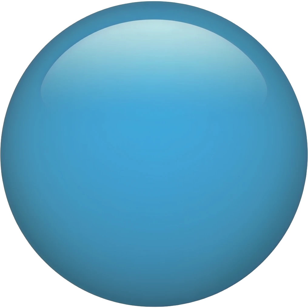 blue o emoji