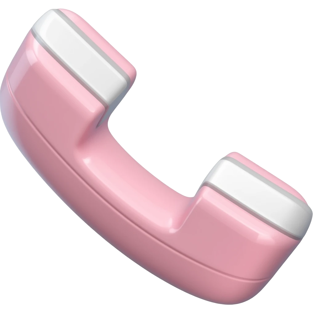 Light pink phone emoji