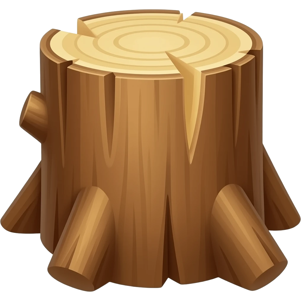chopped wood emoji