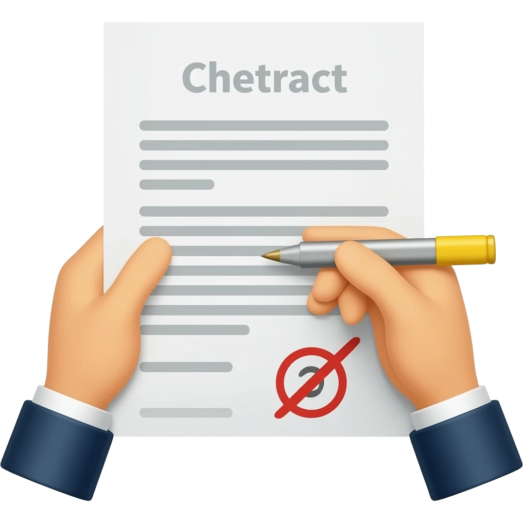 manos firmando un contrato emoji