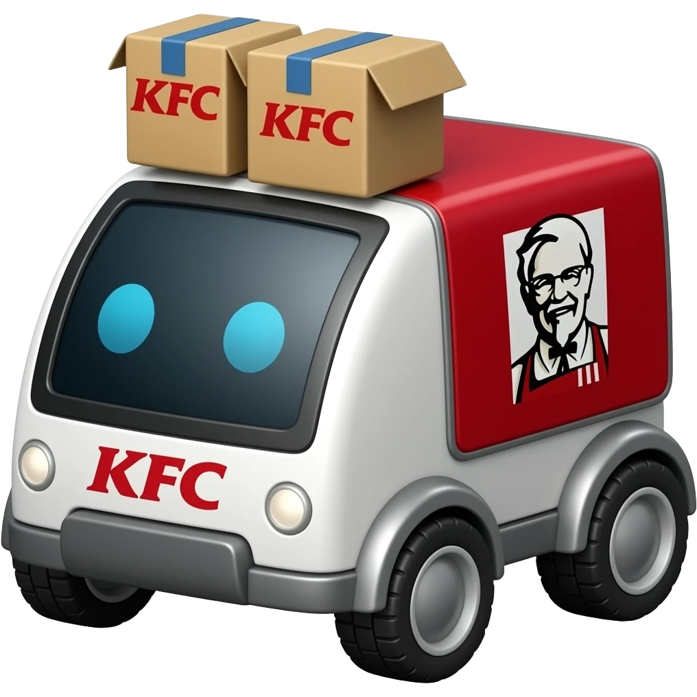 kfc delivery robot emoji