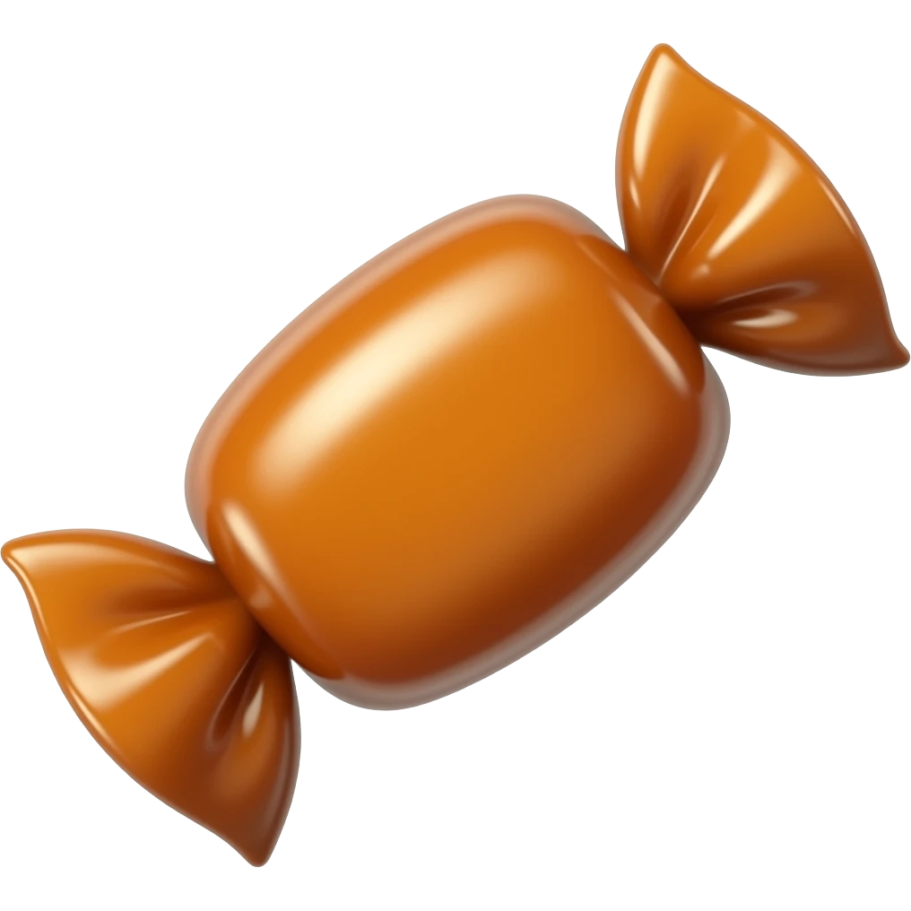 caramel candy emoji