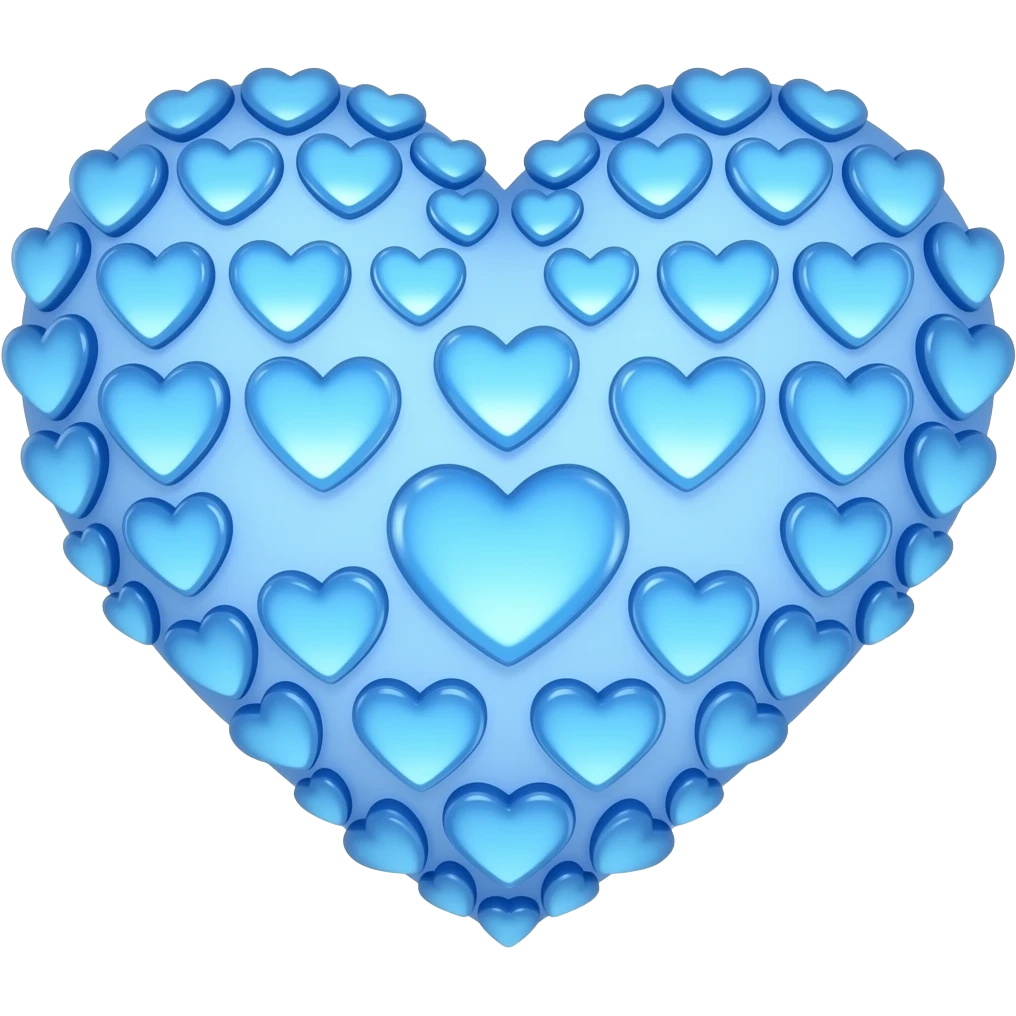 heart full of blue light hearts🩵 emoji